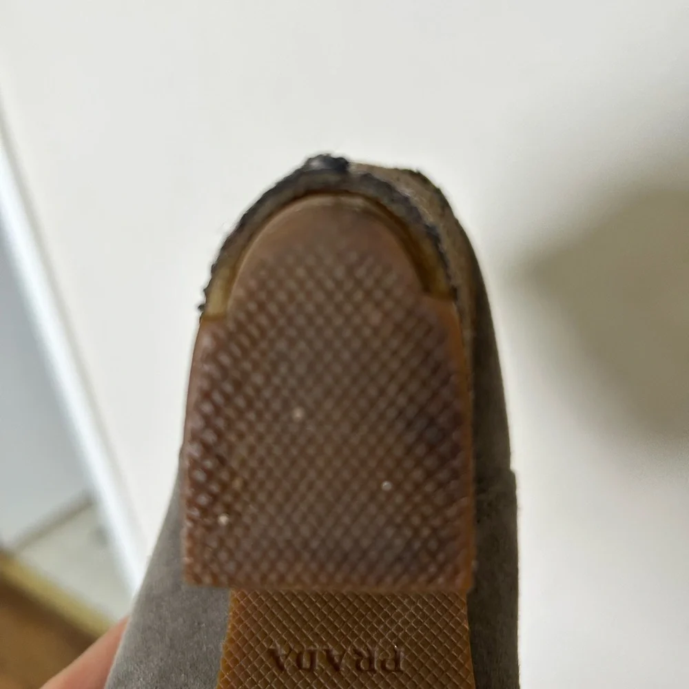 Prada Chelsea Suede Heeled Boots - Picture 5 of 16